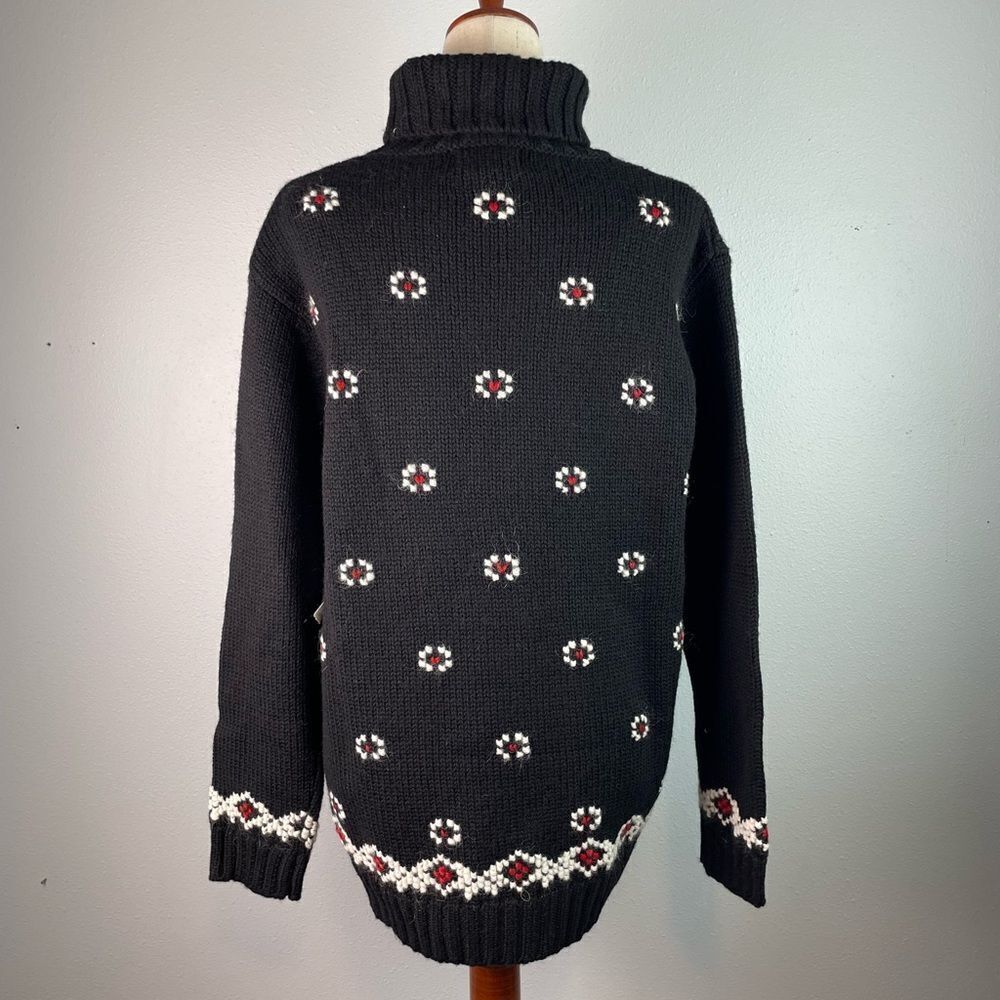 NWT Jones New York Sport Worsted Wool Turtleneck Sweater Size L - Picture 6 of 7